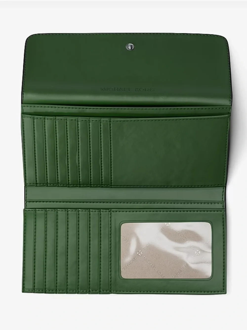 Michael Kors Jet Set Travel Signature Logo Tri-Fold Wallet